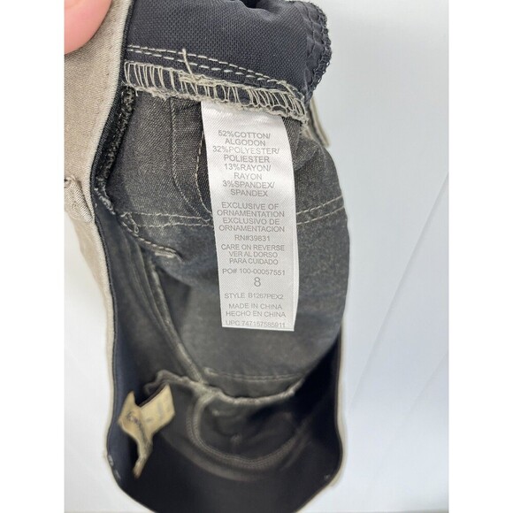 Democracy Ab Solution Jeans Womens 8 (31x26.5) Tan Tummy Control Skinny Ankle - Picture 5 of 9